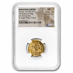 Byzantine Gold Solidus Emperor Phocas (602-610 AD) MS NGC (S-620)