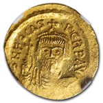 Byzantine Gold Solidus Emperor Phocas (602-610 AD) MS NGC