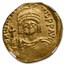 Byzantine Gold Solidus Maurice Tiberius (582-602 AD) MS NGC S-478
