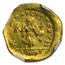 Byzantine Gold Tremissis Justin I (518-527 AD) CH AU NGC