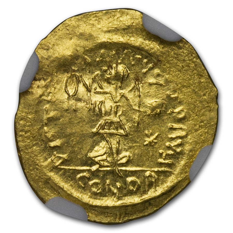金メダル Buy Byzantine Gold Tremissis Justinian I (527-565 AD) MS NGC | APMEX