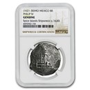 (c.1628) Mexico AR 8 Reales Philip IV Spice Islands Shipwreck NGC (c.1628) Mexico AR 8 Reales Philip IV Spice Islands Shipwreck NGC