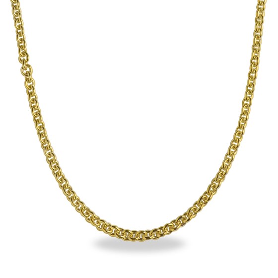 Cable 14k Gold Necklace - 18 in.