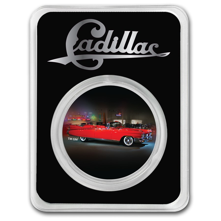 Cadillac Biarritz (1959) Colorized 1 oz Silver w/ TEP