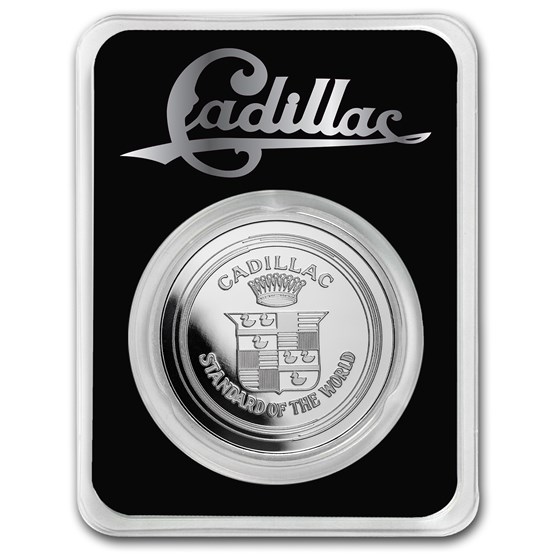 Cadillac "La Mothe Cadillac" Logo 1 oz Silver w/ TEP