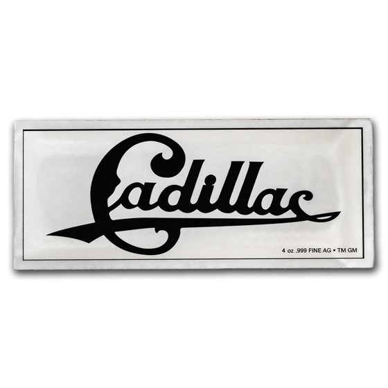 Buy Cadillac Emblem Plate 4 oz Silver w/ Box & COA APMEX