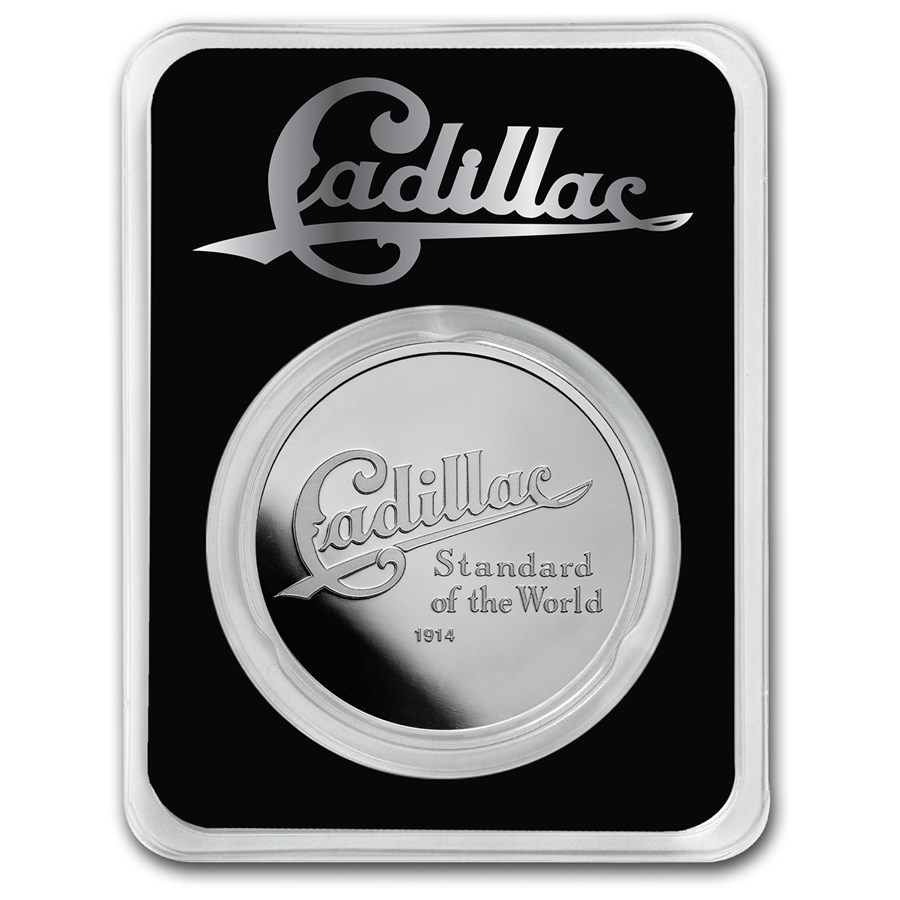 Cadillac "Standard Of The World" Logo (1914) 1 oz Silver w/ TEP