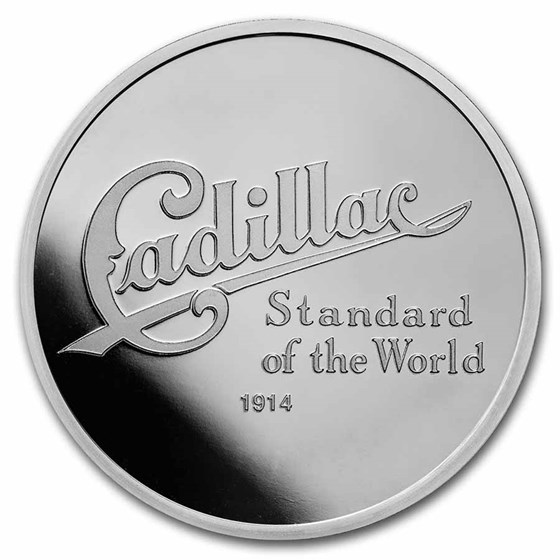 Cadillac "Standard Of The World" Logo (1914) 1 oz Silver