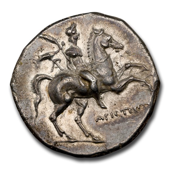 Calabria Taras AR Didrachm (240-228 BC) Ch AU NGC Calabria Taras AR Didrachm (240-228 BC) Ch AU NGC