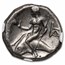 Calabria Taras AR Didrachm Nike Horseman (281-240 BC) XF NGC