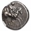 Calabria Taras AR Didrachm Rider w/shield (281-240 BC) AU NGC
