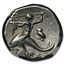 Calabria Taras AR Didrachm Taras on Dolphin (281-240 BC)CH VF NGC