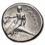 Calabria Tarentum AR Stater Rider (302-281 BC) Ch XF (Vlasto-676)