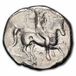 Calabria Tarentum AR Stater Rider (334-330 BC) Ch XF (Vlasto-583)