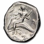 Calabria Tarentum AR Stater Rider (334-330 BC) Ch XF (Vlasto-583)