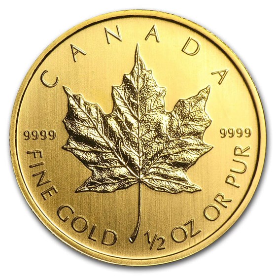 Canada 1/2 oz Gold Maple Leaf (Random Year)