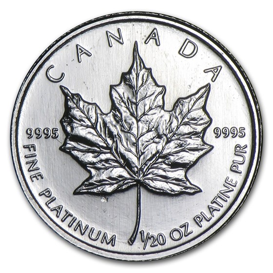 Canada 1/20 oz Platinum Maple Leaf BU (Random Year) Canada 1/20 oz Platinum Maple Leaf BU (Random Year)