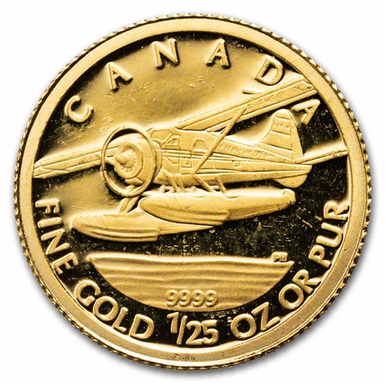Canada 1/25 oz Gold Proof (Random Year, Abrasions)