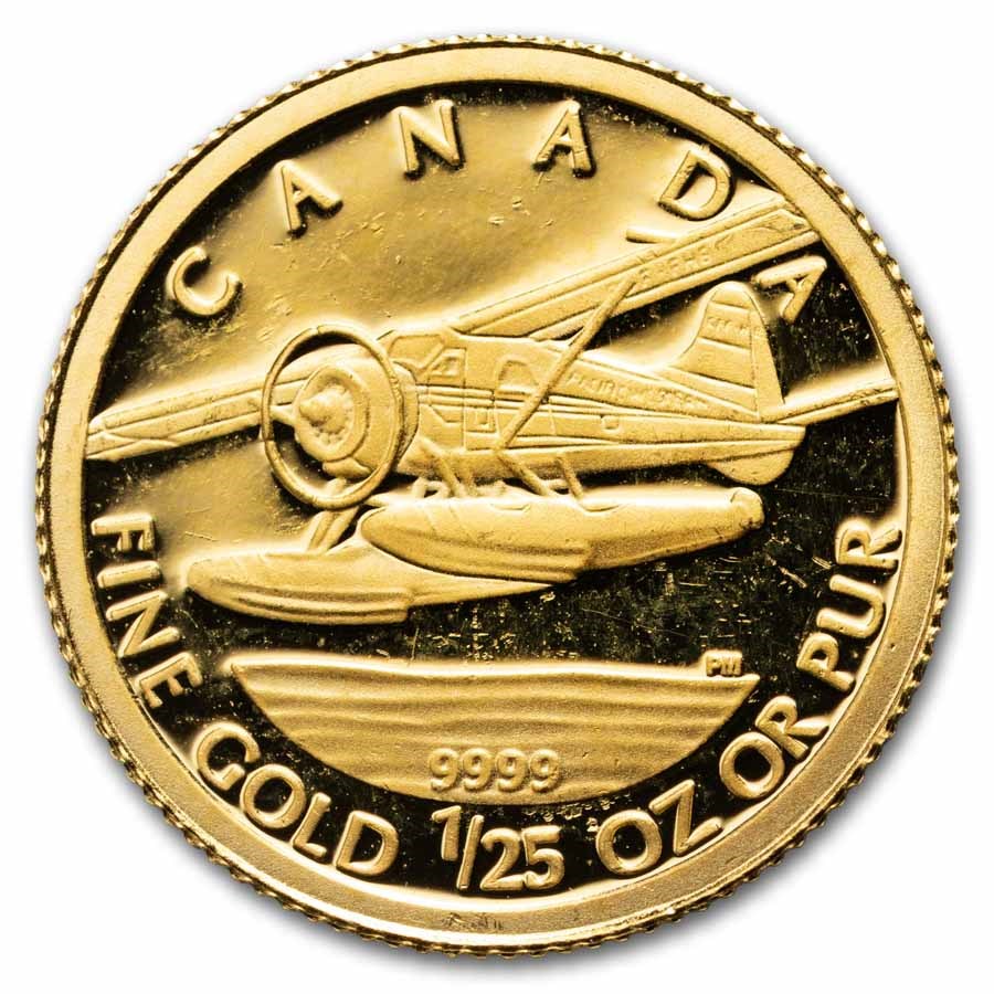Canada 1/25 oz Gold Proof (Random Year, Abrasions)