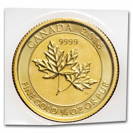 Canada 1/4 oz Gold Twin Maples BU (Random Year) Canada 1/4 oz Gold Twin Maples BU (Random Year)