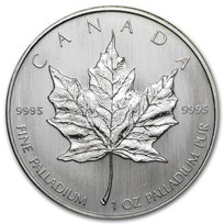 Canada 1 oz Palladium Maple Leaf BU (Random Year)