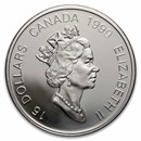 Canada 1 oz Proof Silver $15 Lunar (Random)