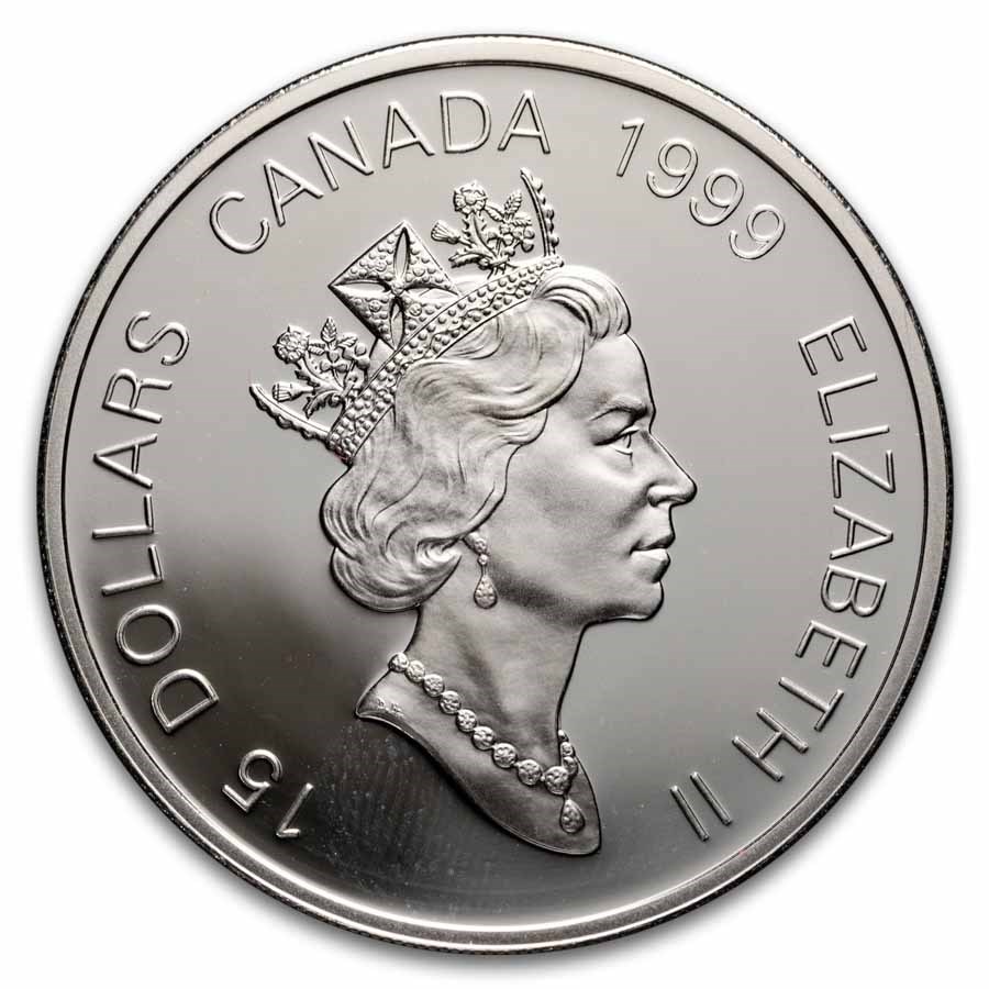Canada 1 oz Proof Silver $15 Lunar (Random)
