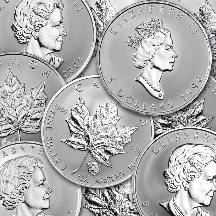 Canada 1 oz Silver Maple Leaf Privy Mark Coins (Random)
