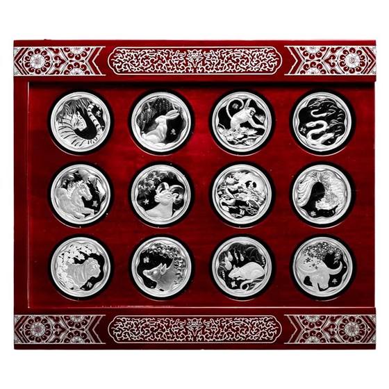 Canada 12-Coin Silver $15 Lunar Lotus Proof Set (Box/COA) Canada 12-Coin Silver $15 Lunar Lotus Proof Set (Box/COA)