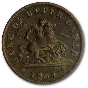 Canada 1854 1 Penny VG Canada 1854 1 Penny VG