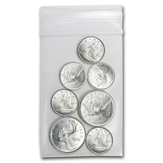 Canada 50% Silver Coins - $1 Face Value (ASW 0.375) Canada 50% Silver Coins - $1 Face Value (ASW 0.375)