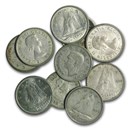 Canada 80% Silver Coins - $1 Face Value Halves, Quarters & Dimes