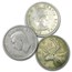 Canada 80% Silver Coins - $1 Face Value Halves, Quarters & Dimes