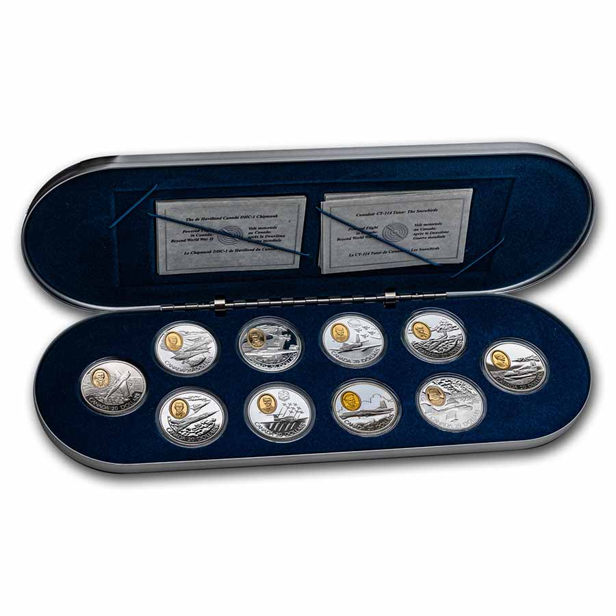Buy Canada Aviation 10-Coin Silver Proof Set | APMEX