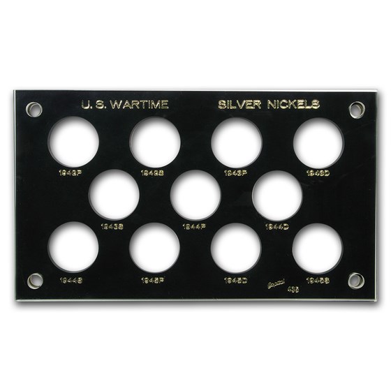 Capital Plastic Hard Currency Holder 435 - US Wartime Nickels Capital Plastic Hard Currency Holder 435 - US Wartime Nickels