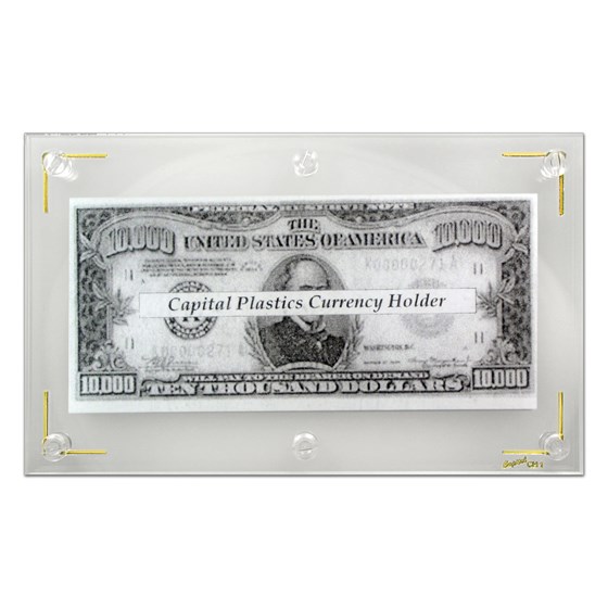 Capital Plastic Hard Currency Holder CH1 - Measures 4 1/2 x 7 1/2 Capital Plastic Hard Currency Holder CH1 - Measures 4 1/2 x 7 1/2