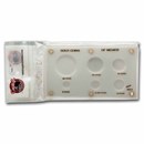 Capital Plastics Acrylic Holder - Mexico Gold Peso Set (White)