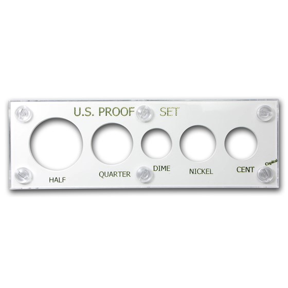 Capital Plastics Holder - U.S. Proof Set (White) Capital Plastics Holder - U.S. Proof Set (White)