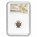 Caria, Halicarnassus AR Hecte (510-480 BC) VF NGC