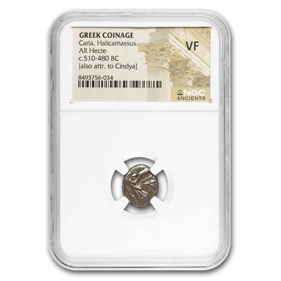 Caria, Halicarnassus AR Hecte (510-480 BC) VF NGC