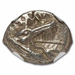 Caria, Halicarnassus AR Hecte (510-480 BC) XF NGC