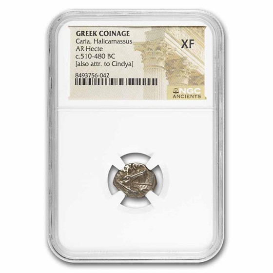 Caria, Halicarnassus AR Hecte (510-480 BC) XF NGC