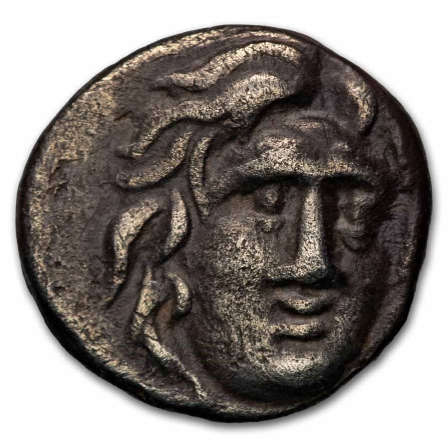Carian Islands Rhodes AR Hemidrachm Apollo (340-316 BC) VF