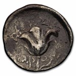Carian Islands Rhodes AR Hemidrachm Apollo (340-316 BC) VF