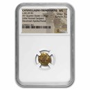 Catuvellauni, Trinivantes Gold Quarter Stater (60-20 BC) MS NGC