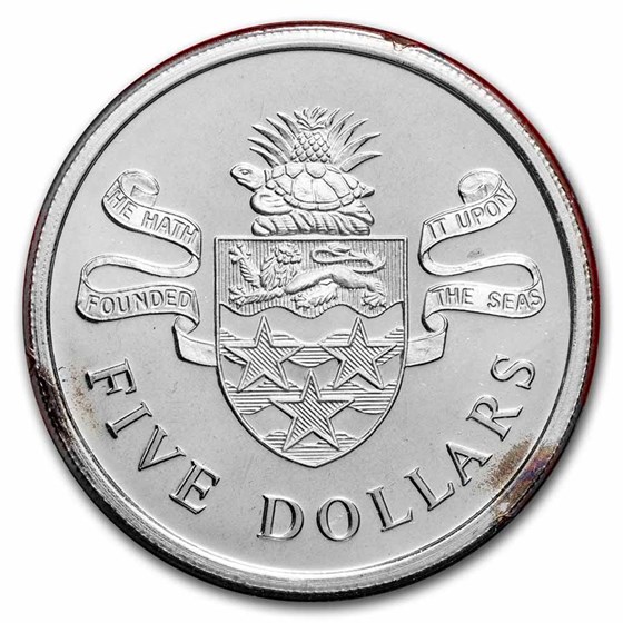 Cayman Islands Silver $5.00 Proof Cayman Islands Silver $5.00 Proof