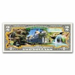 Celebrating America $2 Bill - Hot Springs National Park