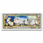 Celebrating America $2 Bill - Mt. Rushmore National Memorial