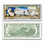 Celebrating America $2 Bill - Mt. Rushmore National Memorial