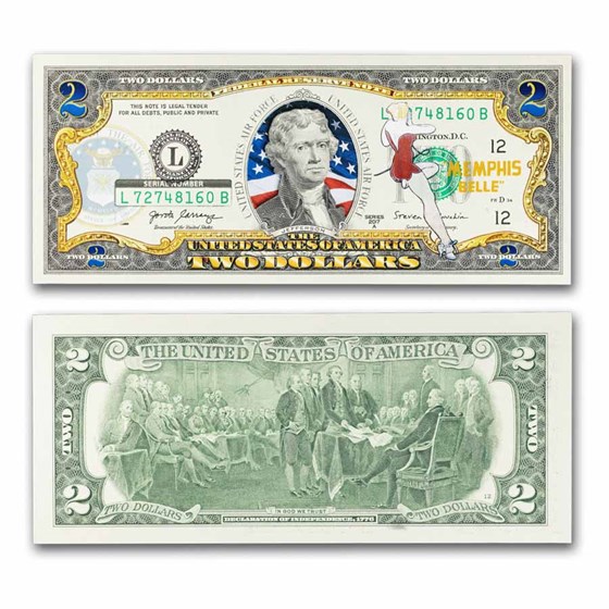 Celebrating America $2 Bill - Vintage U.S. Air Force